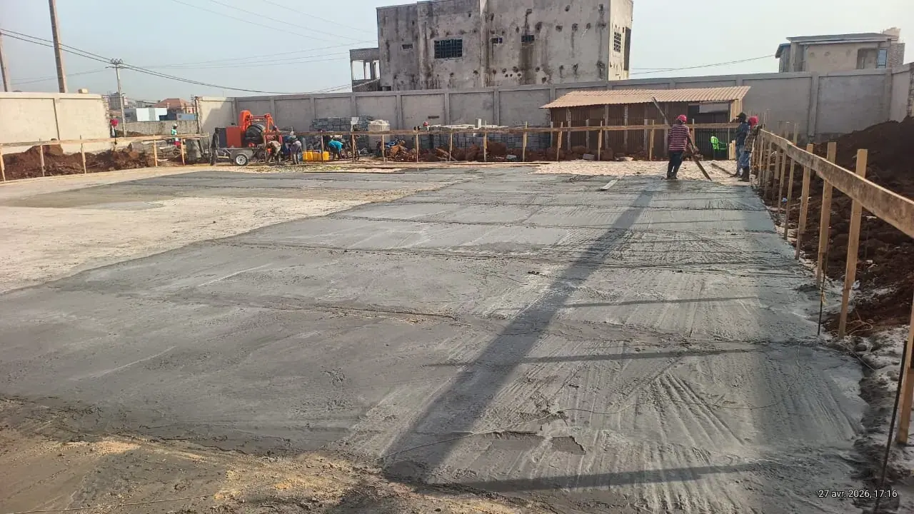 Concrete slab finishing